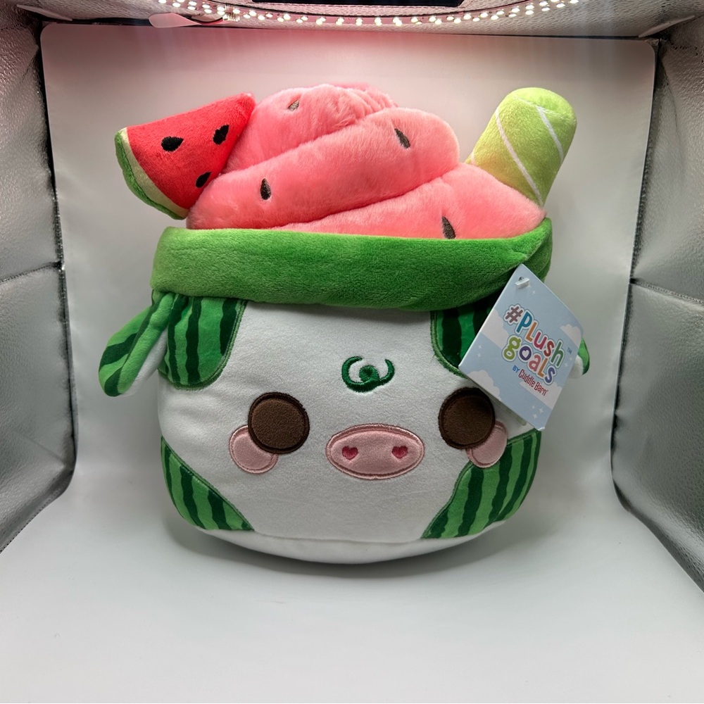 Cuddle Barn PlushGoals 11” inch Watermelon Mooshake plush